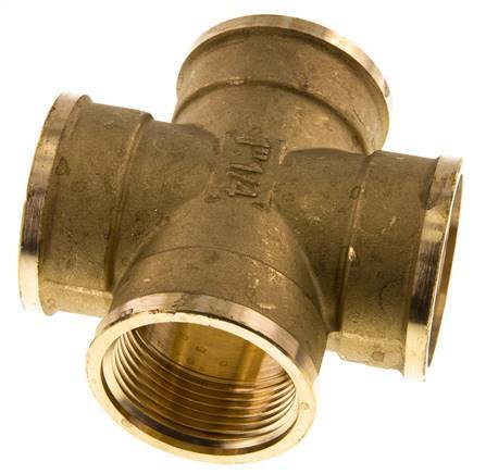G 1 1/4'' Female Brass Cross 16 Bar
