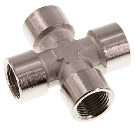 G 1/2'' Binnendraad Vernikkeld Messing Kruissok 16 Bar