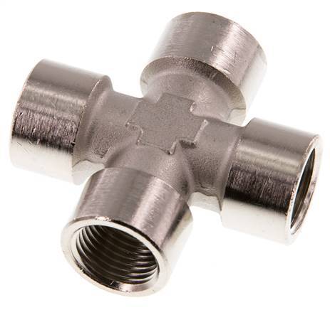 G 1/2'' Binnendraad Vernikkeld Messing Kruissok 16 Bar