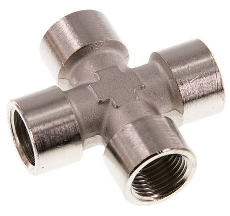 G 1/2'' Binnendraad Vernikkeld Messing Kruissok 16 Bar