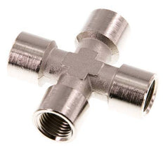 G 1/4'' Binnendraad Vernikkeld Messing Kruissok 16 Bar