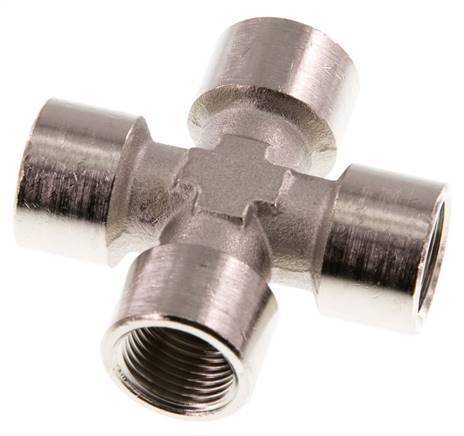 G 3/8'' FemaleNickel plated Brass Cross 16 Bar