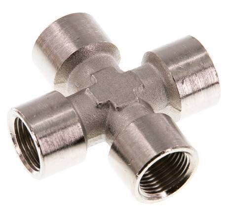 G 3/8'' Binnendraad Vernikkeld Messing Kruissok 16 Bar