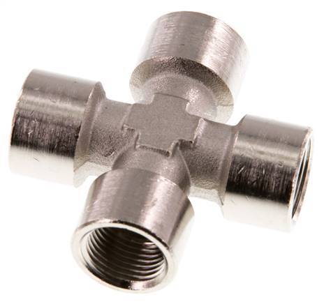 G 3/8'' Binnendraad Vernikkeld Messing Kruissok 16 Bar
