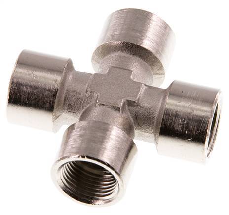 G 3/8'' Binnendraad Vernikkeld Messing Kruissok 16 Bar