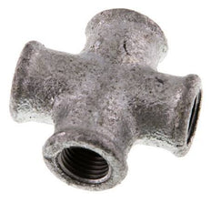 Rp 1/4'' Female Zinc plated Cast iron Cross 25 Bar [2 Pieces]