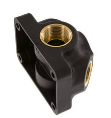 G 3/4'' x G 1/2'' Plastic Muurplaat 4-weg Luchtdoorvoer met doorlaat 15 Bar