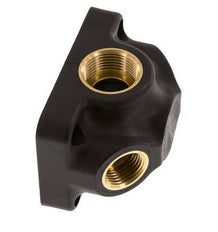 G 3/4'' x G 1/2'' Plastic Muurplaat 4-weg Luchtdoorvoer met doorlaat 15 Bar