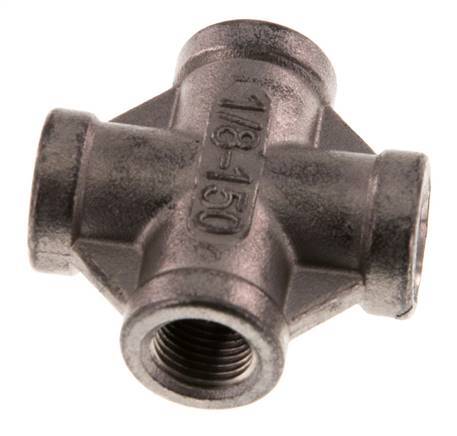 Rp 1/8'' Vrouwelijke RVS Kruis 16 Bar