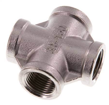 Rp 3/8'' Vrouwelijke RVS Kruis 16 Bar
