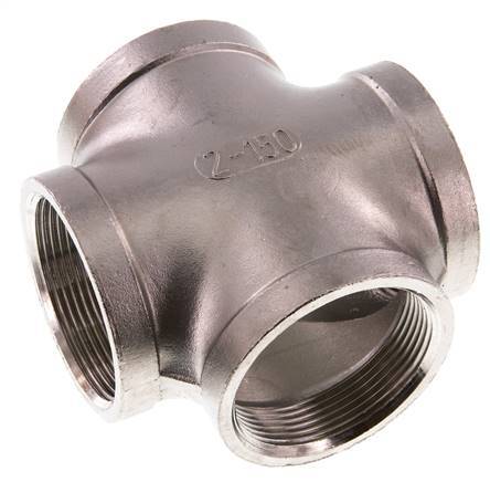 Rp 2'' Vrouwelijke RVS Kruis 16 Bar