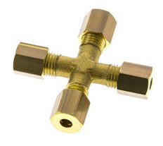 4mm Messing Kruissok Knelfitting DIN EN 1254-2