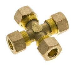 14mm Messing Kruissok Knelfitting DIN EN 1254-2