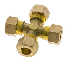 14mm Messing Kruissok Knelfitting DIN EN 1254-2