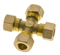 14mm Messing Kruissok Knelfitting DIN EN 1254-2