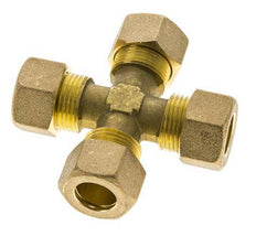 14mm Messing Kruissok Knelfitting DIN EN 1254-2