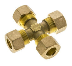 14mm Messing Kruissok Knelfitting DIN EN 1254-2