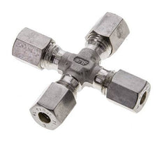 6L Stainless steel Cross Compression Fitting 315 Bar DIN 2353