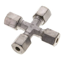 6S Stainless steel Cross Compression Fitting 630 Bar DIN 2353