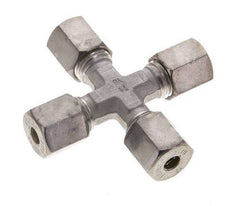 6S Stainless steel Cross Compression Fitting 630 Bar DIN 2353