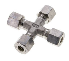 8L Stainless steel Cross Compression Fitting 315 Bar DIN 2353