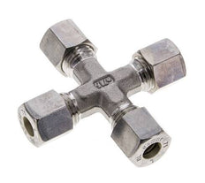 8L Stainless steel Cross Compression Fitting 315 Bar DIN 2353