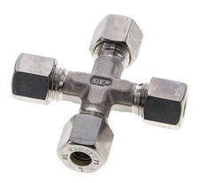 8L Stainless steel Cross Compression Fitting 315 Bar DIN 2353