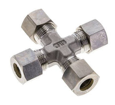 12L Stainless steel Cross Compression Fitting 315 Bar DIN 2353