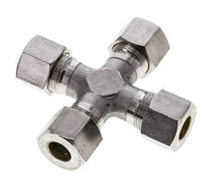 12S Stainless steel Cross Compression Fitting 630 Bar DIN 2353