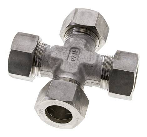22L Stainless steel Cross Compression Fitting 160 Bar DIN 2353