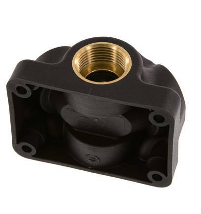 G 3/4'' x G 1/2'' Plastic Muurplaat 5-weg Luchtdoorvoer met doorlaat 15 Bar