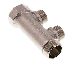 G 3/4'' x 2xG 1/2'' F/M/M Vernikkeld Messing Verdeelstang 10 Bar