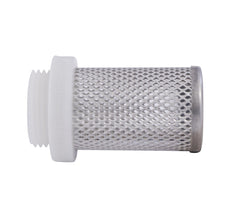 G 1 1/2'' Roestvrijstaal/Nylon Zuigfilter 1.2 Mm Mesh [2 Stuks]