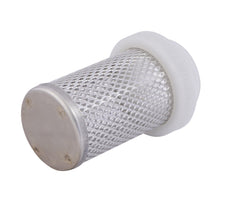 G 1 1/2'' Roestvrijstaal/Nylon Zuigfilter 1.2 Mm Mesh [2 Stuks]