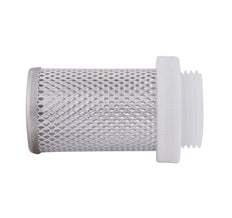 G 1 1/2'' Roestvrijstaal/Nylon Zuigfilter 1.2 Mm Mesh [2 Stuks]