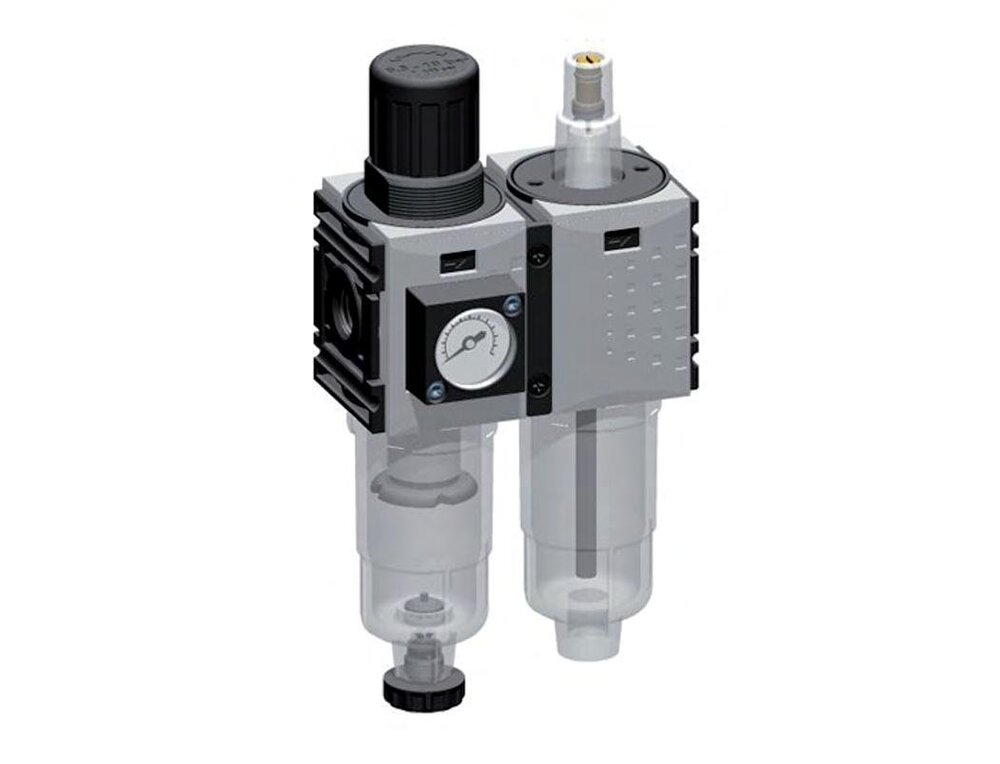 FRL 2-Part G1/4'' 800 l/min 0.2-4.0bar/3-58psi Auto (Closed Without Pressure) Polycarbonate Futura 0