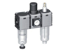 FRL 3-Delig G1/4'' 800l/min 0.5-8.0bar/7-116psi Auto (Gesloten Zonder Druk) 40 mm Manometer Polycarbonaat Futura 0