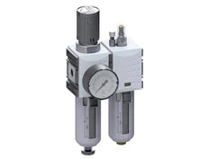 FRL 2-Delig G3/8'' 1750l/min 0.5-16.0bar/7-232psi Semi-Auto Metalen Futura 1