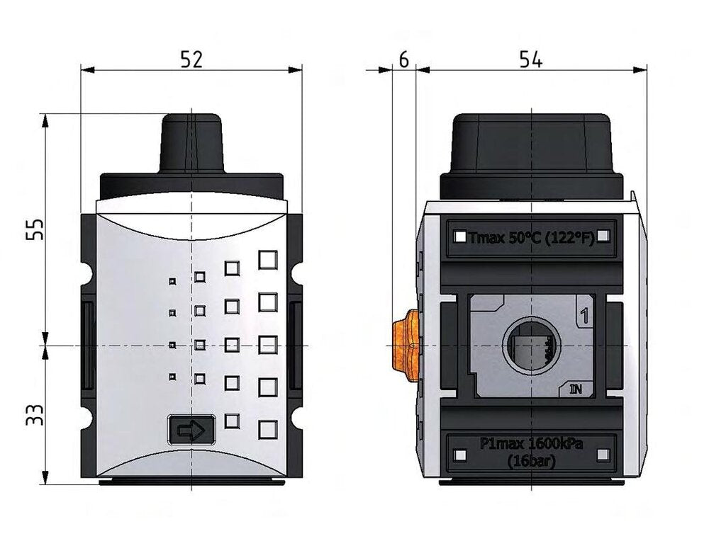 3/2 Kogelkraan G3/8 1900 l/min Futura 1