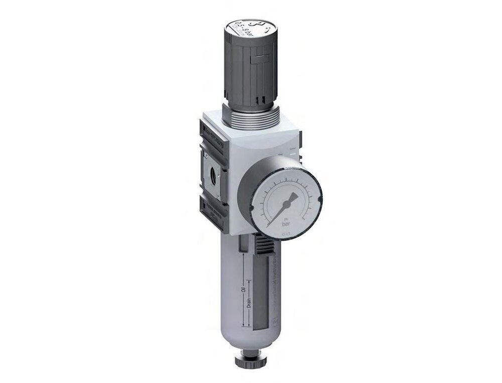 Filter-Regulator G3/8'' 2500 l/min 0.5-16.0bar/7-232psi Auto Metal Futura 1