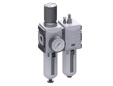 FRL 2-Delig G3/8'' 3500l/min 0.2-4.0bar/3-58psi Auto Polycarbonaat Futura 2