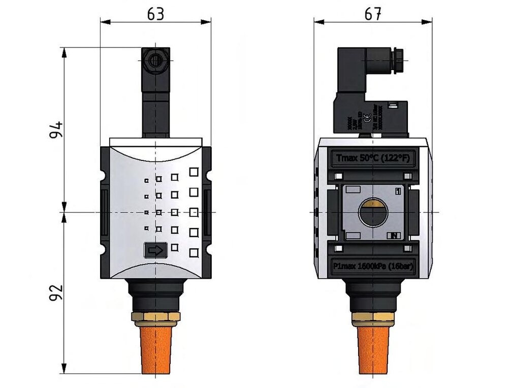 3/2 Valve G1/2 24VAC 4300 l/min Futura 2