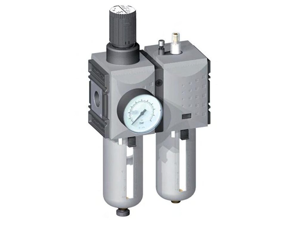 FRL 2-Part G3/4'' 12000 l/min 0.5-10.0bar/7-145psi Semi-Auto Polycarbonate Futura 4