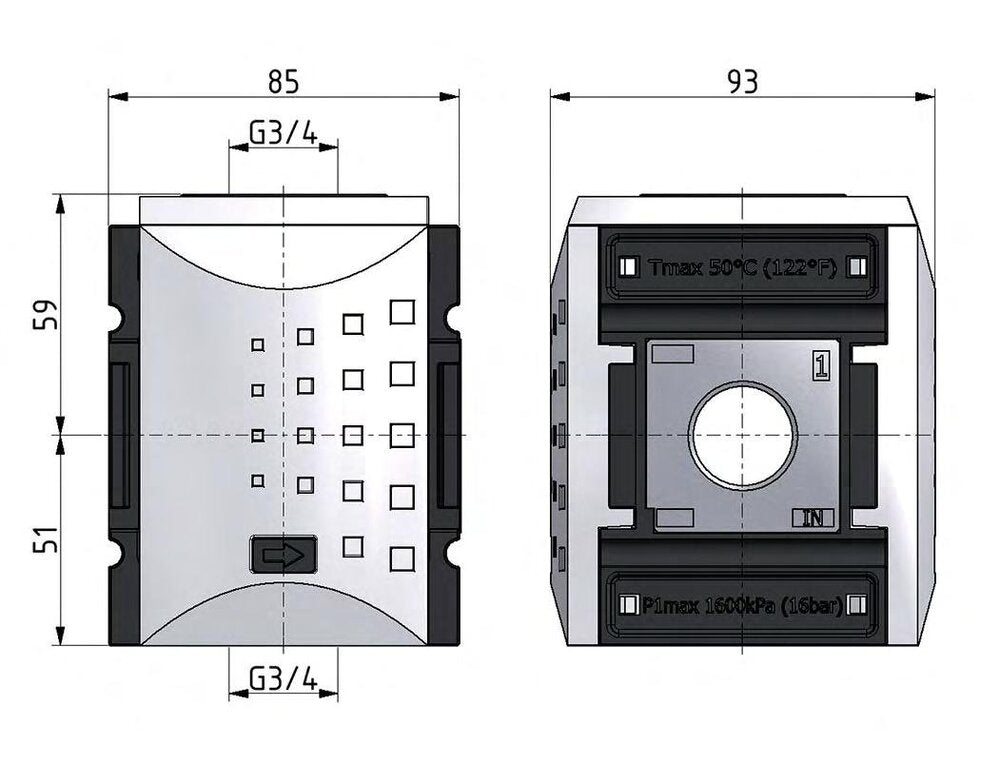 Drukschakelaar Distributeur G1 18000 l/min Futura 4