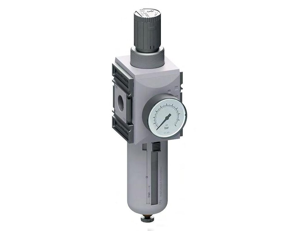 Filter-Regulator G1'' 13000 l/min 0.5-10.0bar/7-145psi Semi-Auto Metal Futura 4