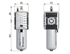 Smeermiddel G3/4'' Polycarbonaat Futura 4