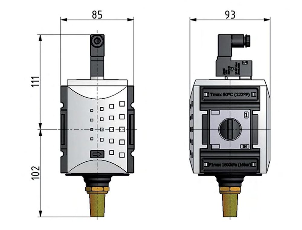 3/2 Valve G3/4 24VDC 12500 l/min Futura 4