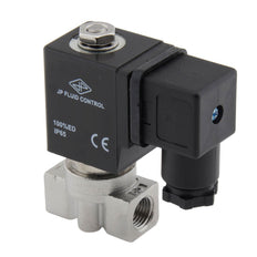 Solenoid Valve HP-DA 1/4'' high pressure stainless steel PTFE 4-100bar 24V AC