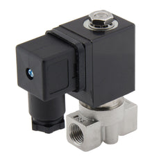 Solenoid Valve HP-DA 1/4'' Stainless Steel PTFE 4-100bar 120V AC