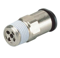 IN 8mm x OUT R1/8" Straight 1.2mm Orifice Meter-In Check Valve